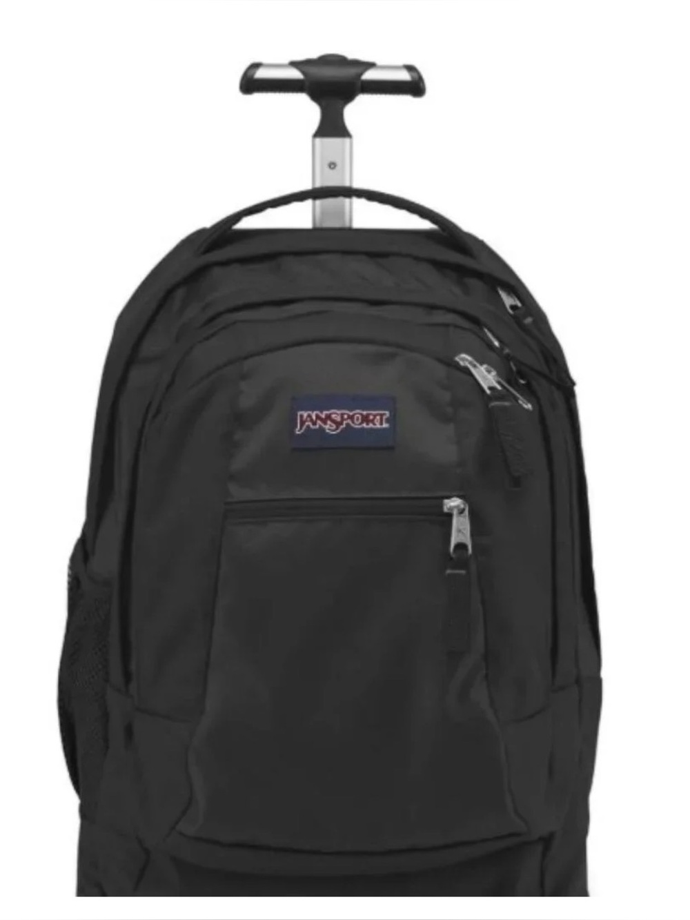 Jansport Black Multi-Compartment 🎒Driver 8 Rolling Backpack, Black color